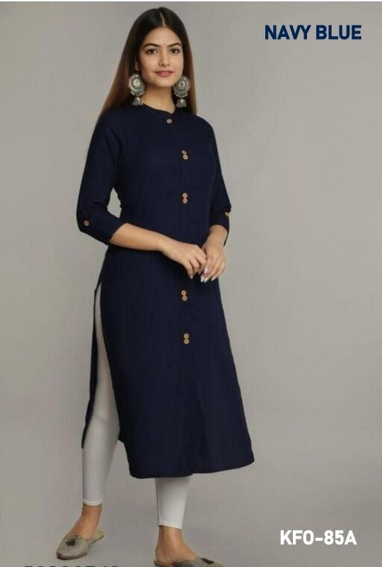 Comfort & Style Rayon Plain Kurti for Daily Wear XS TO 10XL