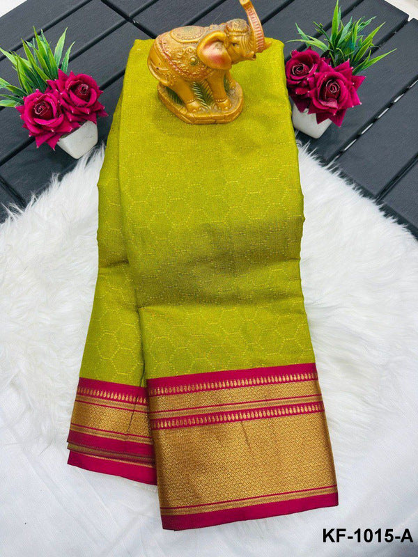 (READY-TO-WEAR-SAREE) Sanskriti The Essence of Kanchivaram Weaves KF-1015
