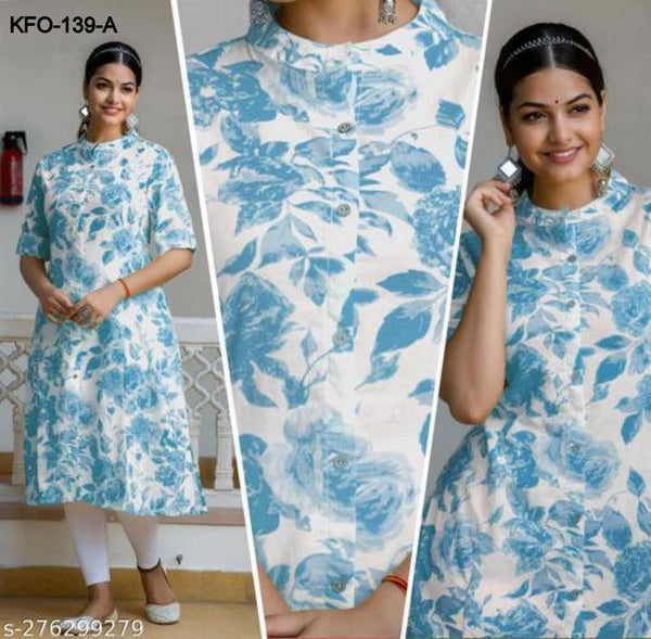 Floral Delight Daily Wear Kurti with Fresh Prints XS TO 10XL